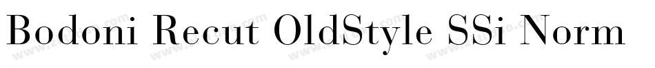 Bodoni Recut OldStyle SSi Normal字体转换